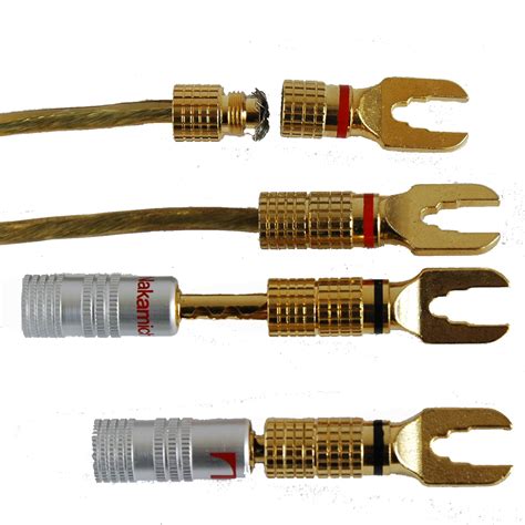 electrical boxes for speaker wire|spade connectors for speaker wires.